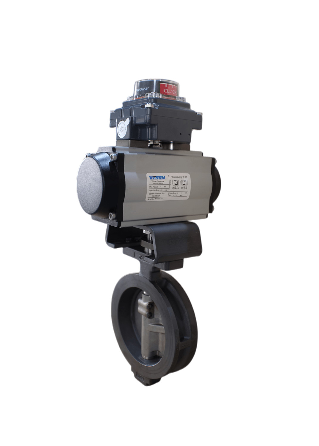 Bray BFV Flanged Type Wafer Butterfly Valves Pneumatic On Off Valve