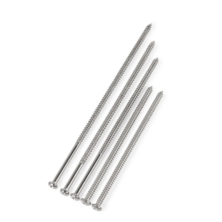 M2.5 Stainless Steel 304 Pan Head Self-Tapping Screw Din7981 for Sheet Metal- 6 8 10 12 Sizes