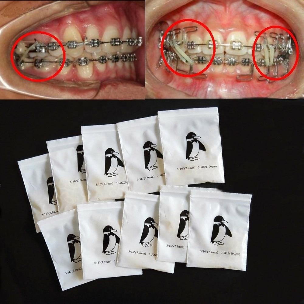 Manual Power Source Dental Orthodontics Separators Elastic 1000pcs/pk Super Elastic Item Code 640-0080