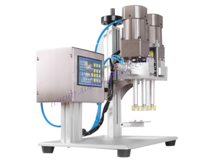Semi Automatic table top bottle capper For Beverage Food Plastic Glass Bottle