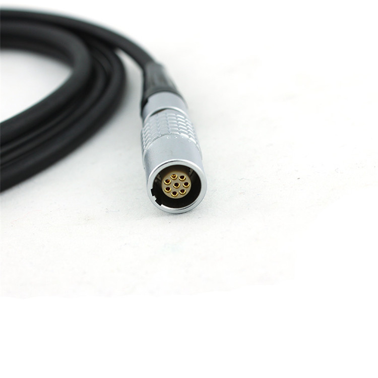 Black Leica / Trimble Gps Cable Model Gev167 Connects Gps With Radio