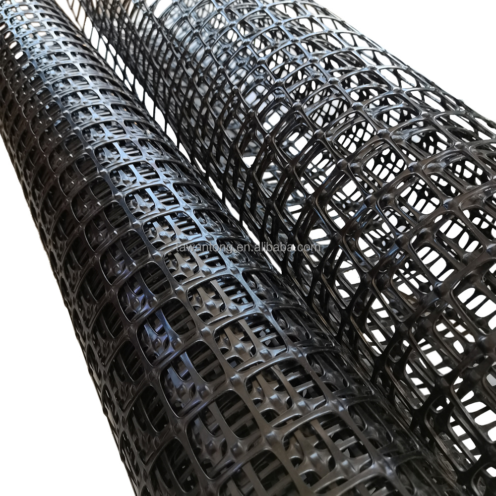 Black PP Biaxial Geogrid for 40-40kn Tensile Strength in General Sea Reclamation Project