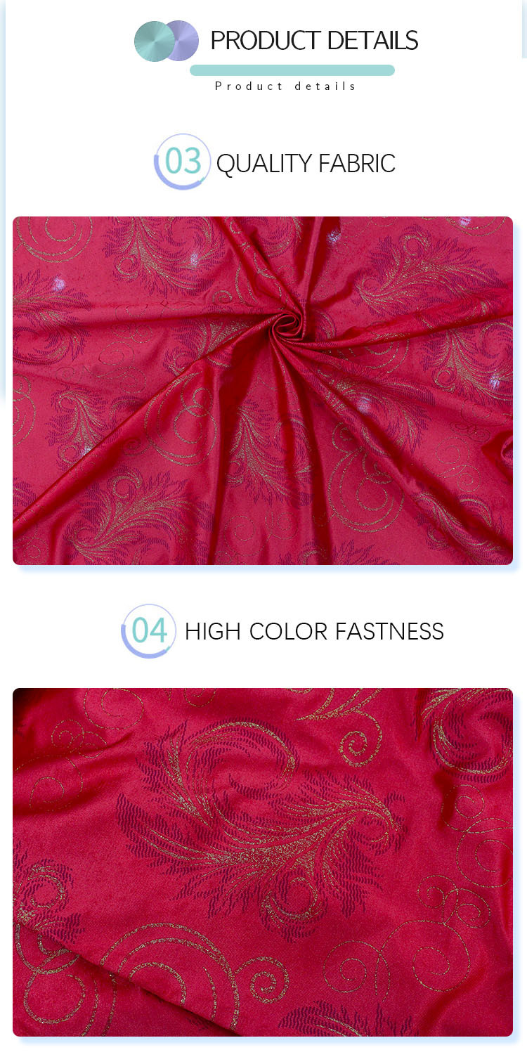Gold Powder Printed Mattress Quilting Fabric Healthy Allergy Proof