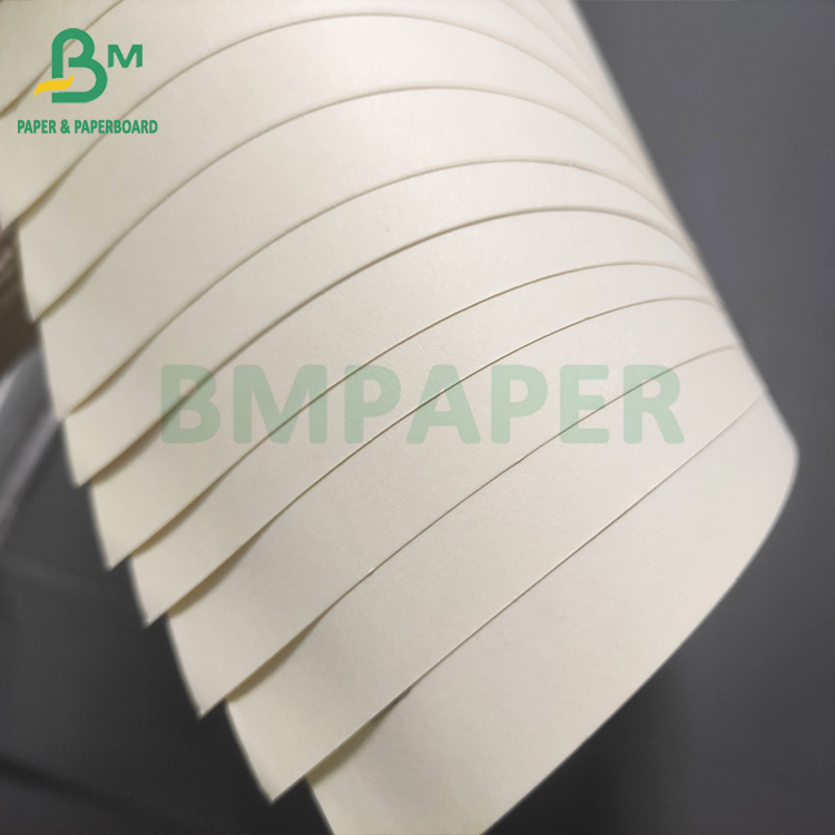 cream uncoated paper