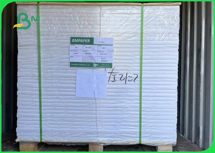100gsm 120gsm Gloss Art Paper For Brochure Printing 700 x 1000mm High Strength