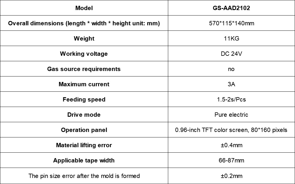 Standard Horizontal Feeder (GS-AAD2101/ GS-AAD2102)