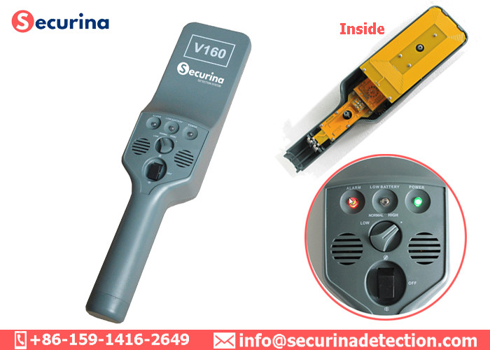 Alarm Handheld Security Scanner Wand With Adjustable Sensitivity Body Search