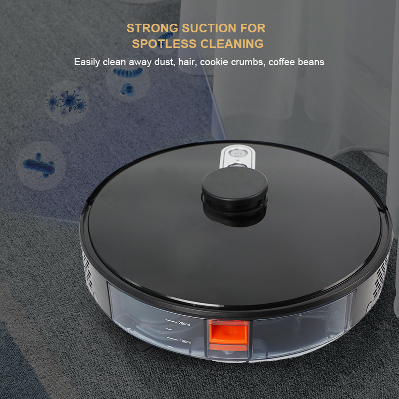 15mm Lidar Robot Vacuum Automatic Smart Cleaning Robot 10000rpm