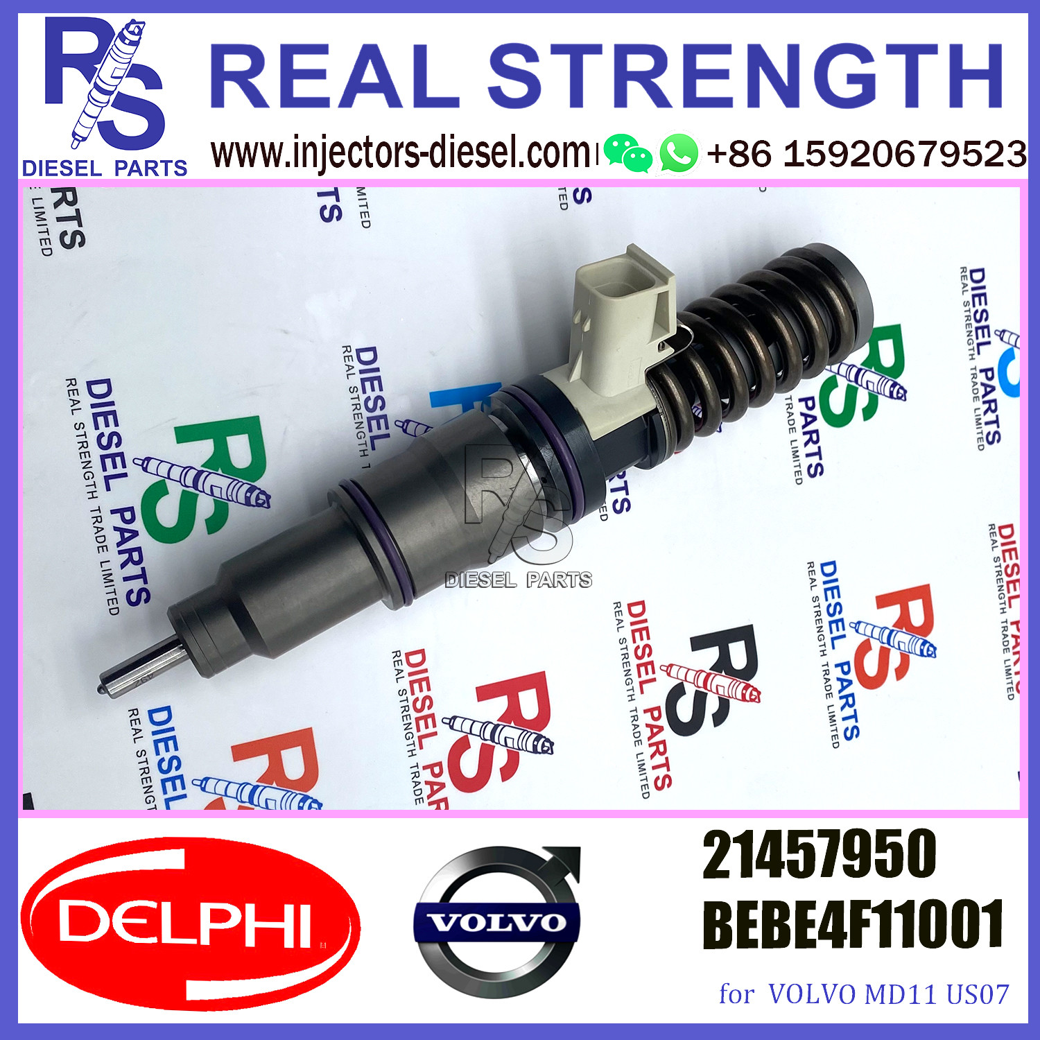 MD11 US07 V-O-L-V Fuel Injection 4 Pin 21457950 21457950 BEBE4F11001 E3.3