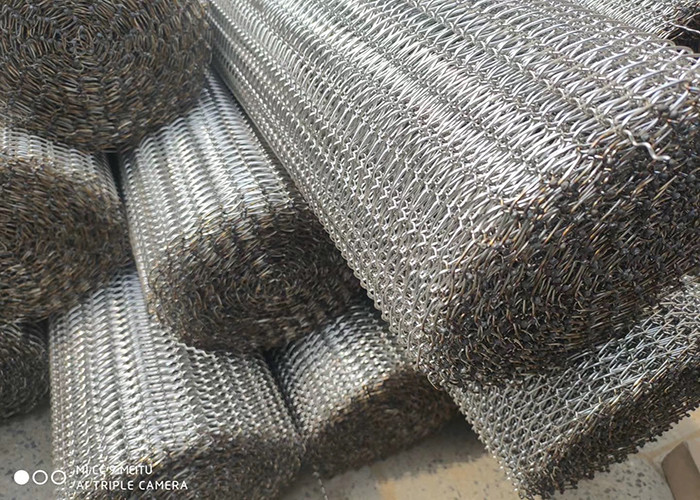 1.0mm To 3.0mm Carbon Steel Spiral Mesh Belt Transports Food And Barbecue