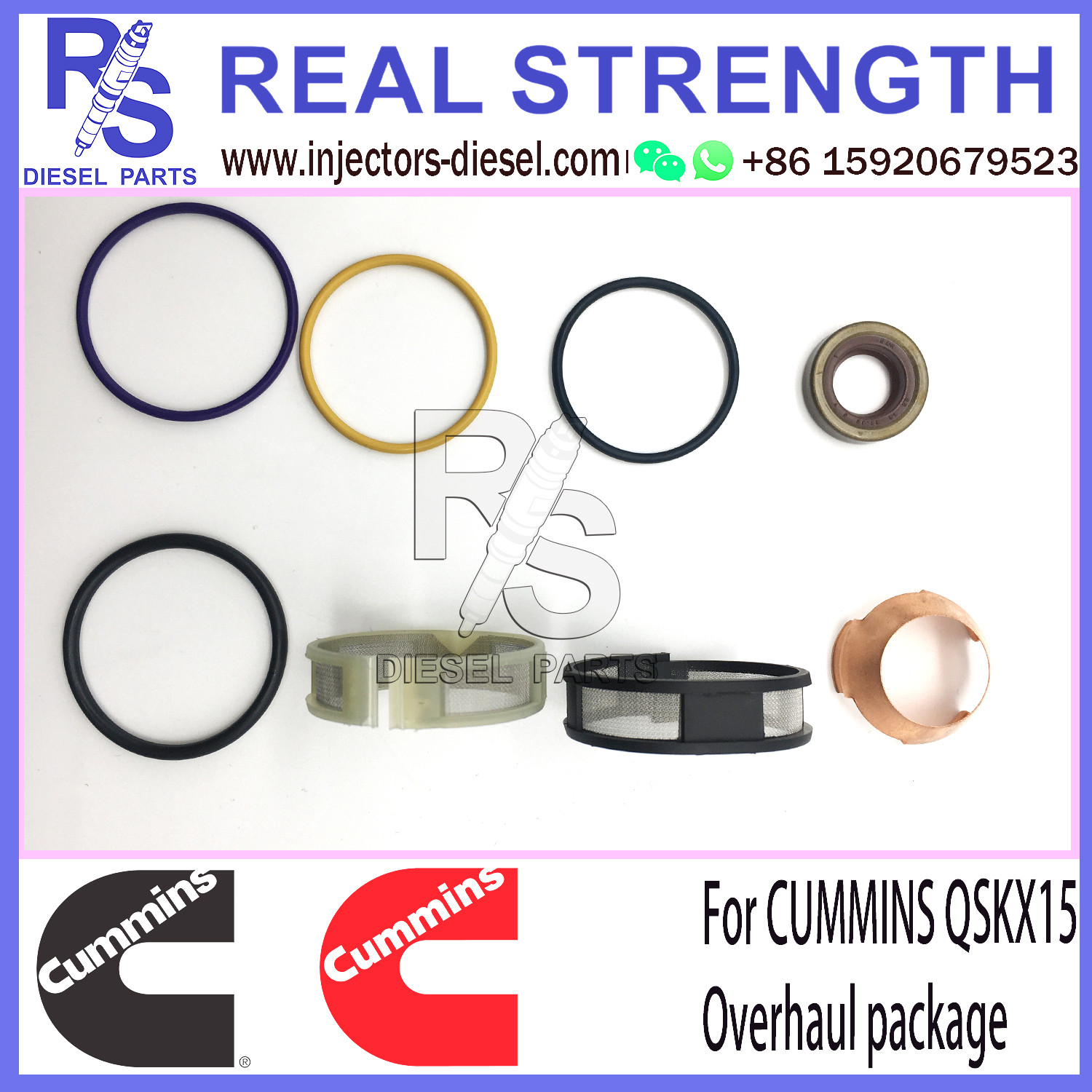 QSKX15 Injector Repair Kit Cummins Injector Rebuild Kit Original Package