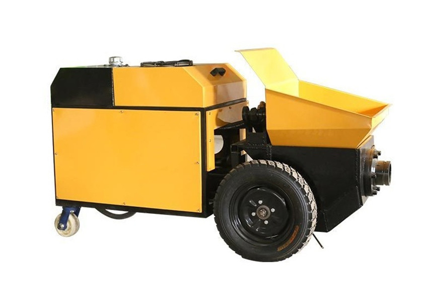 Construction 15Kw Mobile Concrete Pump For Fine Aggregate