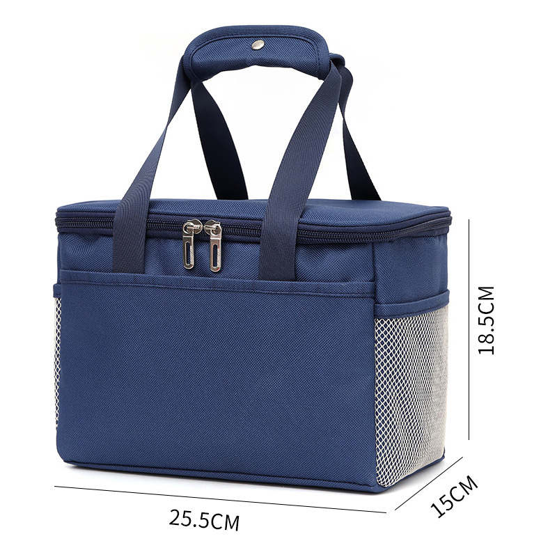 Multi Size Camping Insulated Tote Lunch Bag Box With Shoulder Strap Waterproof Oxford Cloth