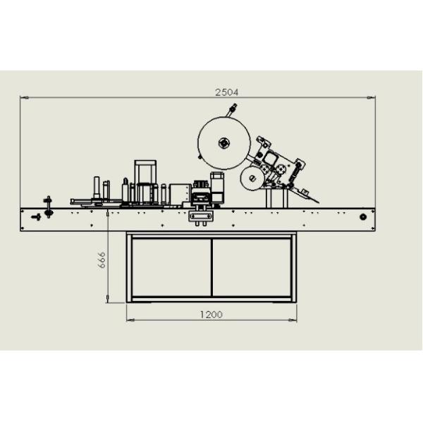 YM520 1200W Automatic Labeling Machine For Fruit Glass Bottle Food Can