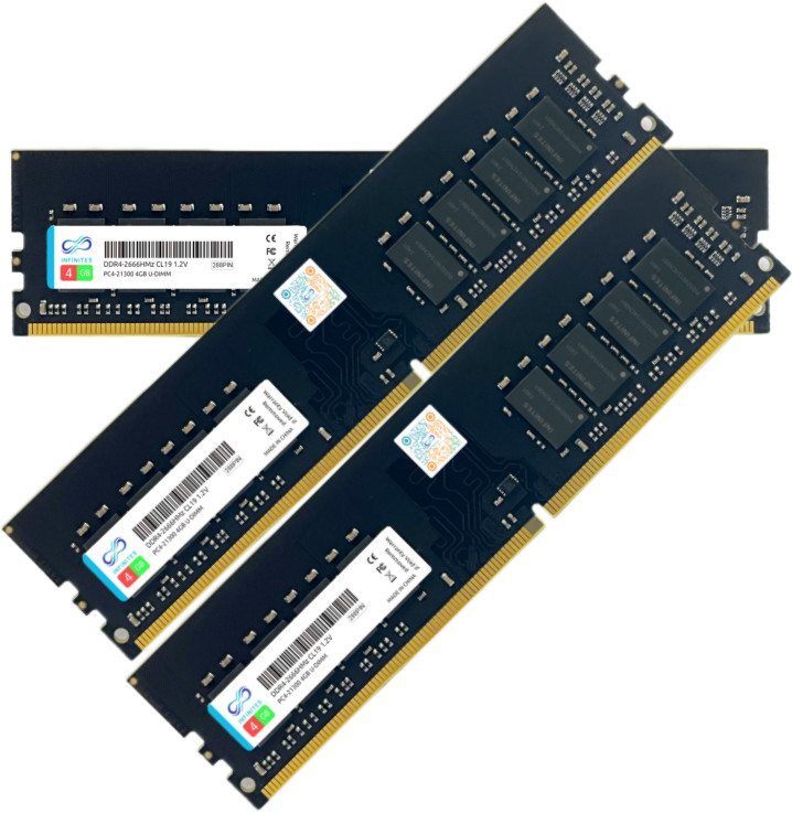 Stable Performance INFINITES DDR4 Memory Module with Approved Compatibility and Performance Stability