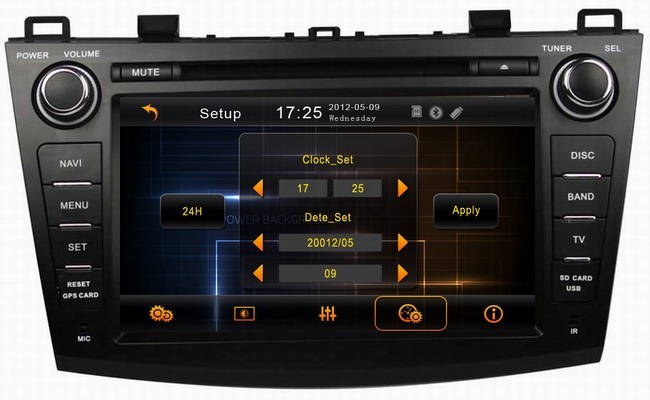 Ouchuangbo car radio for Mazda 3 2009-2012 with car audio systems OCB-8003