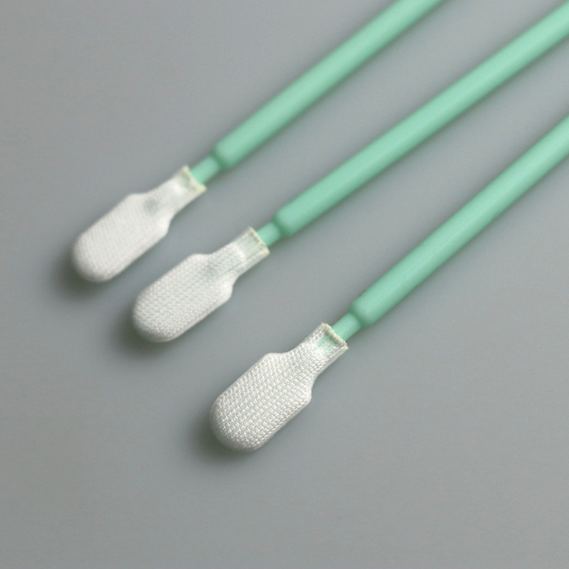 Cleanroom Disposable 102mm Length Industrial Double Layer Polyester Cleaning Swab Sticks
