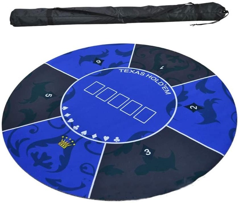 Minglu CPM-005 Poker mat round Rubber Gambling table Mat