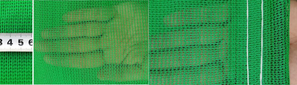 Knitted Greenhouse Shade Netting / Sun Protection Green Net 95% UV resistant