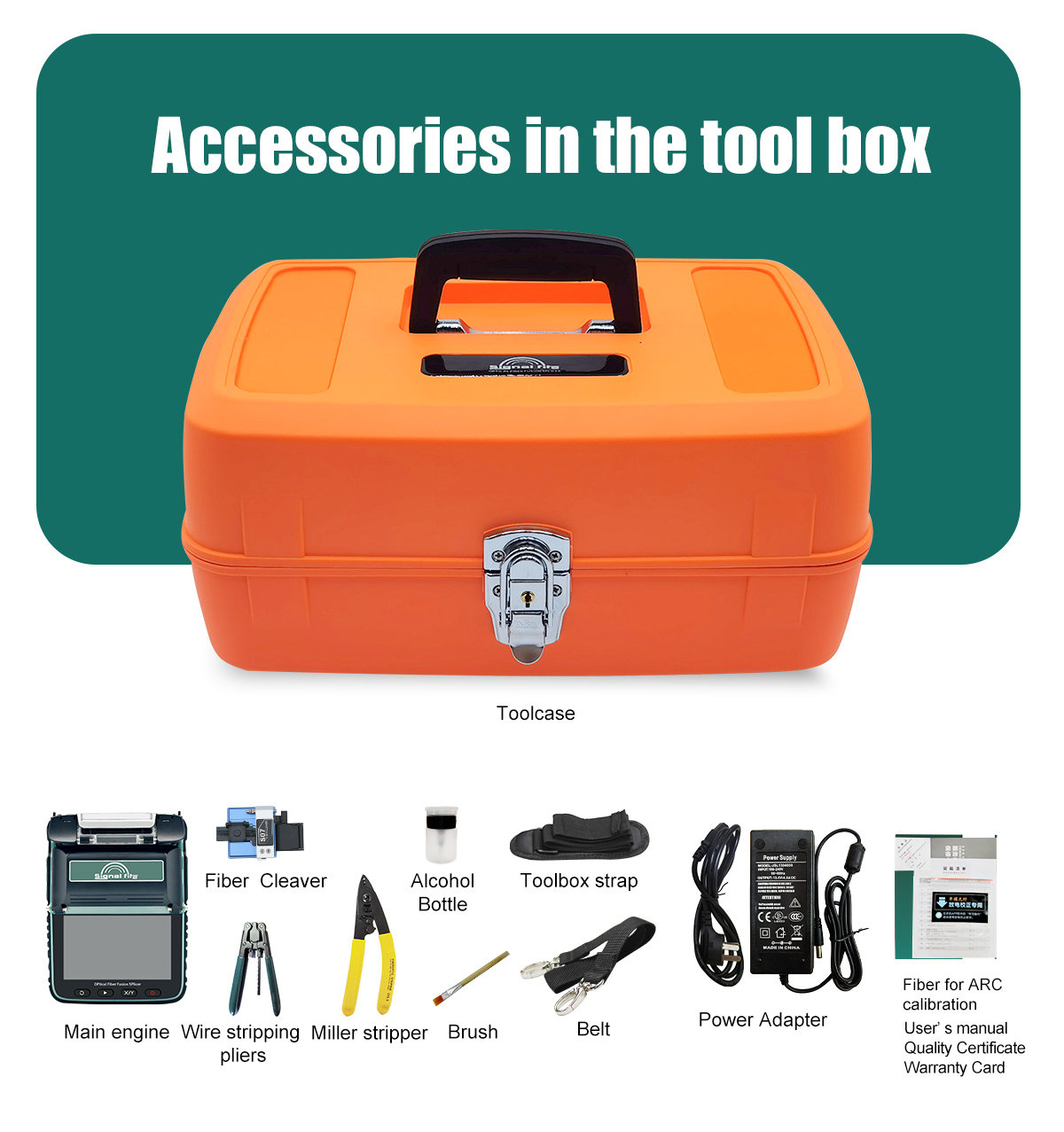 AI-6A + Fusion Splicer Electrode FTTH Fiber Optic Welding Splicing Machine Fiber Optic Splicing Machine