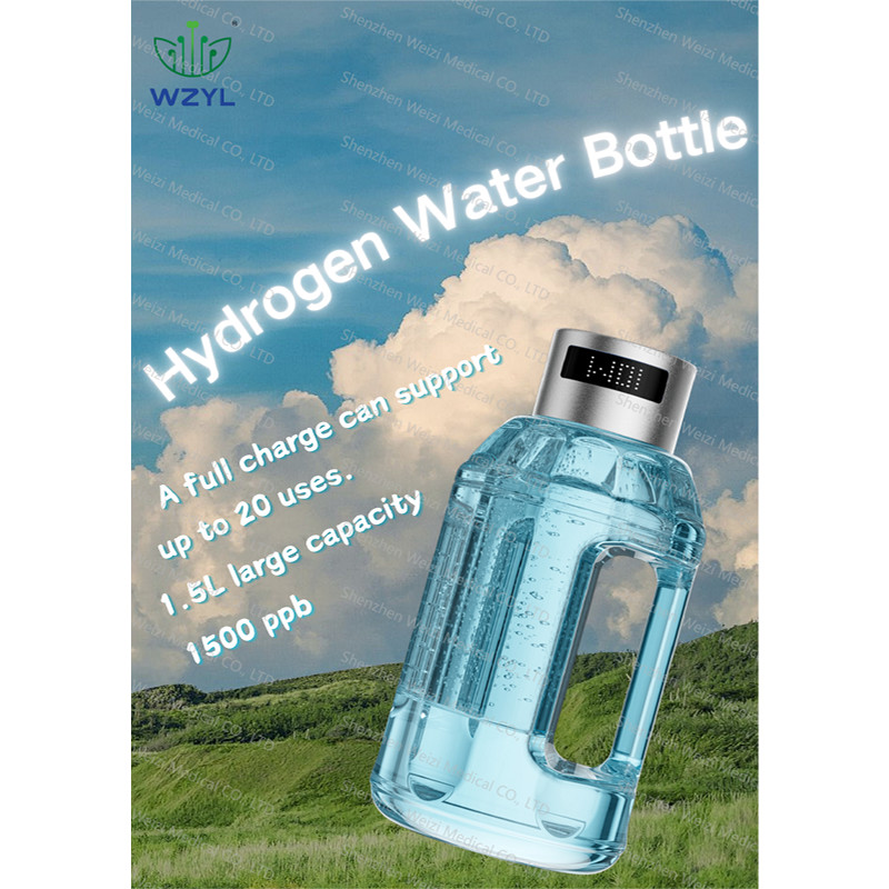 Portable Usb Rechargeable Hydrogen Rich Water Generator SPE 1500ml Hydrogen Water Bottle