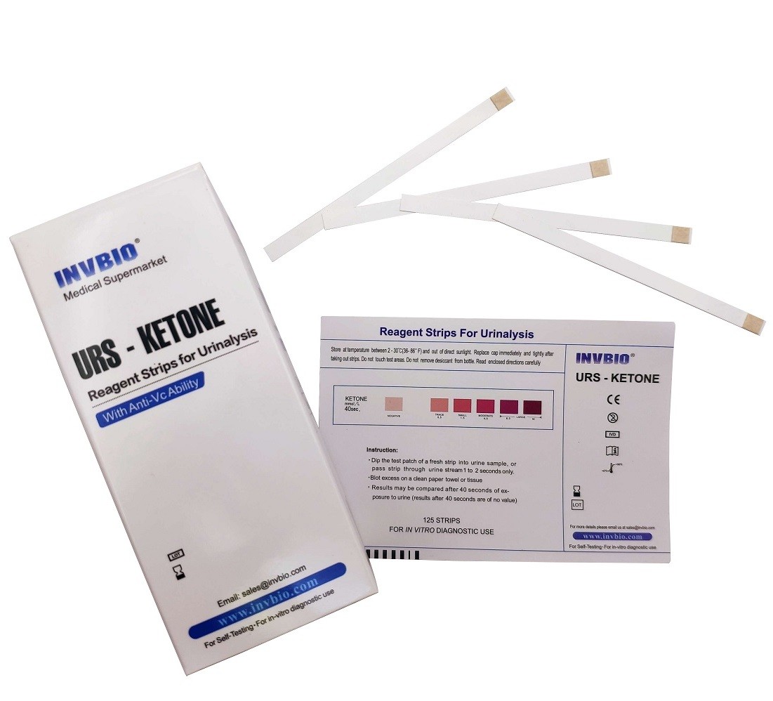 In Vitro Human Urine Ketone Reagent Strips 15-20 Minutes