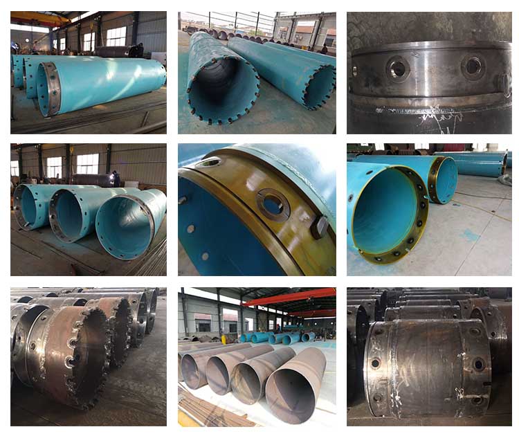 Single Double Wall 800mm Diameter Casing Joint , Drilling Casing Shoe