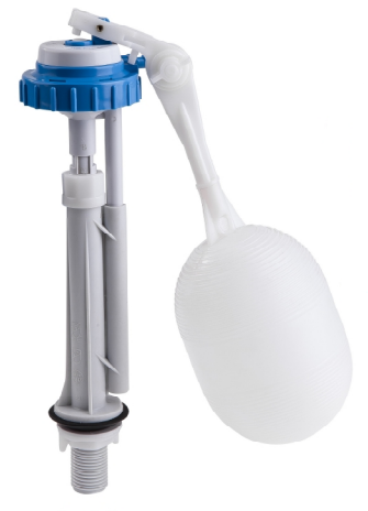 PP Blue-green 2 Step Valve Filling WC Toilet Fill Valve For Educational Institutions