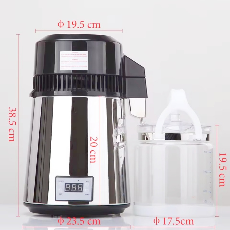 Medical And Household 750W Water Distillation Unit 1L/H SS Dental Water Distiller