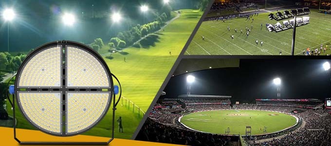 1000W Round Led Field Lights Sport Ra70 Portable Field Lights For Outdoor Stadium