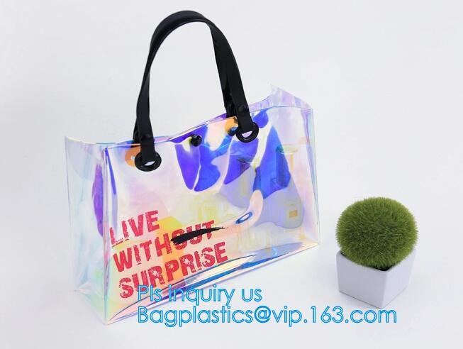 lady woman cosmetic PVC handbag, Fashion Clear Plastic PVC Handbags for Women, Handbags PVC cosmetic bag, HANDLE, CARRIE