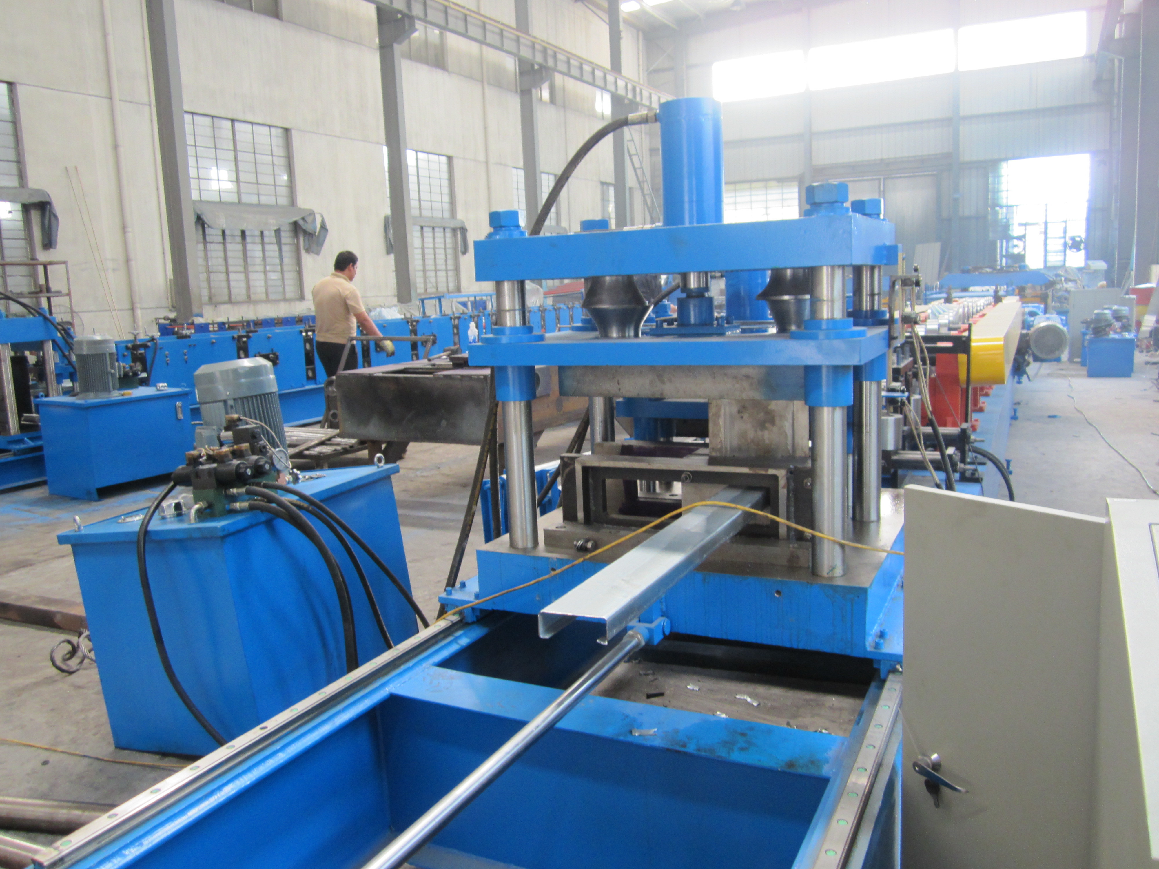 Durable C Purlin Roll Forming Machine C Type Purlin Roll Making Machine