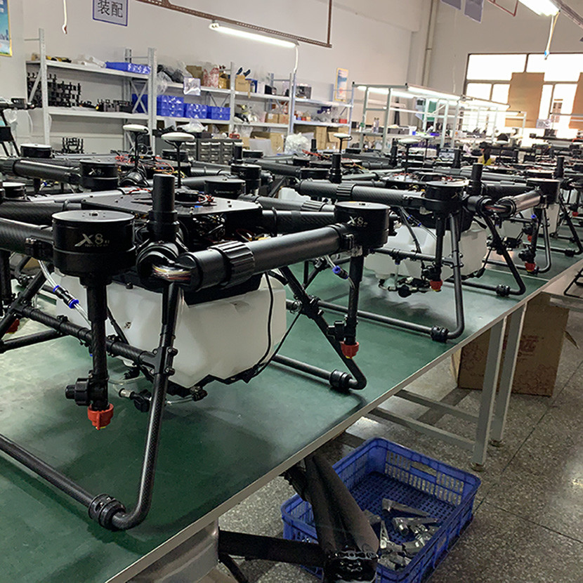 Full Load 57KG Farmland Agri Spraying Drone 4 Axis Drone 16L Hybrid Tank HXF22