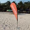 Buy cheap 65g fabric Teardrop Beach Flag , Aluminum Pole Advertising Feather Flags from wholesalers