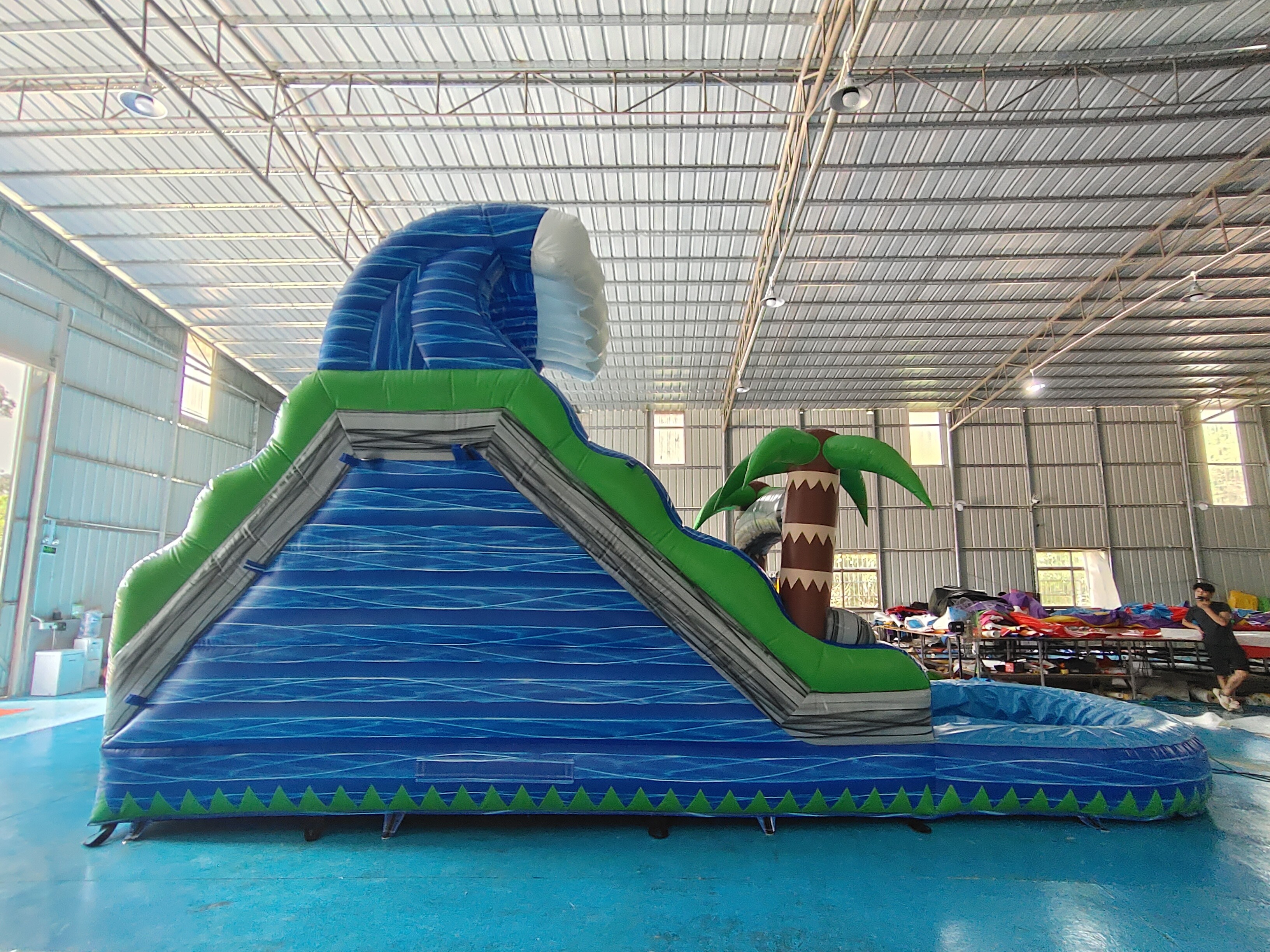 EN14960 8x3x4m Inflatable Water Slides Indoor Inflatable Water Bounce House