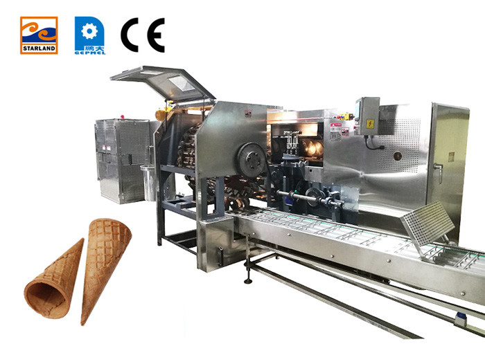 107 Plates Sugar Cone Making Machine Ice Cream Waffle Cone Baker Maker