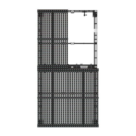 IP65 Silver P15.6 Transparent LED Display Board With High Refresh Rate