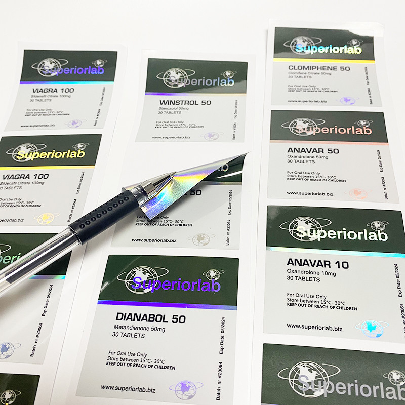 60x80mm Pill Bottle Labels