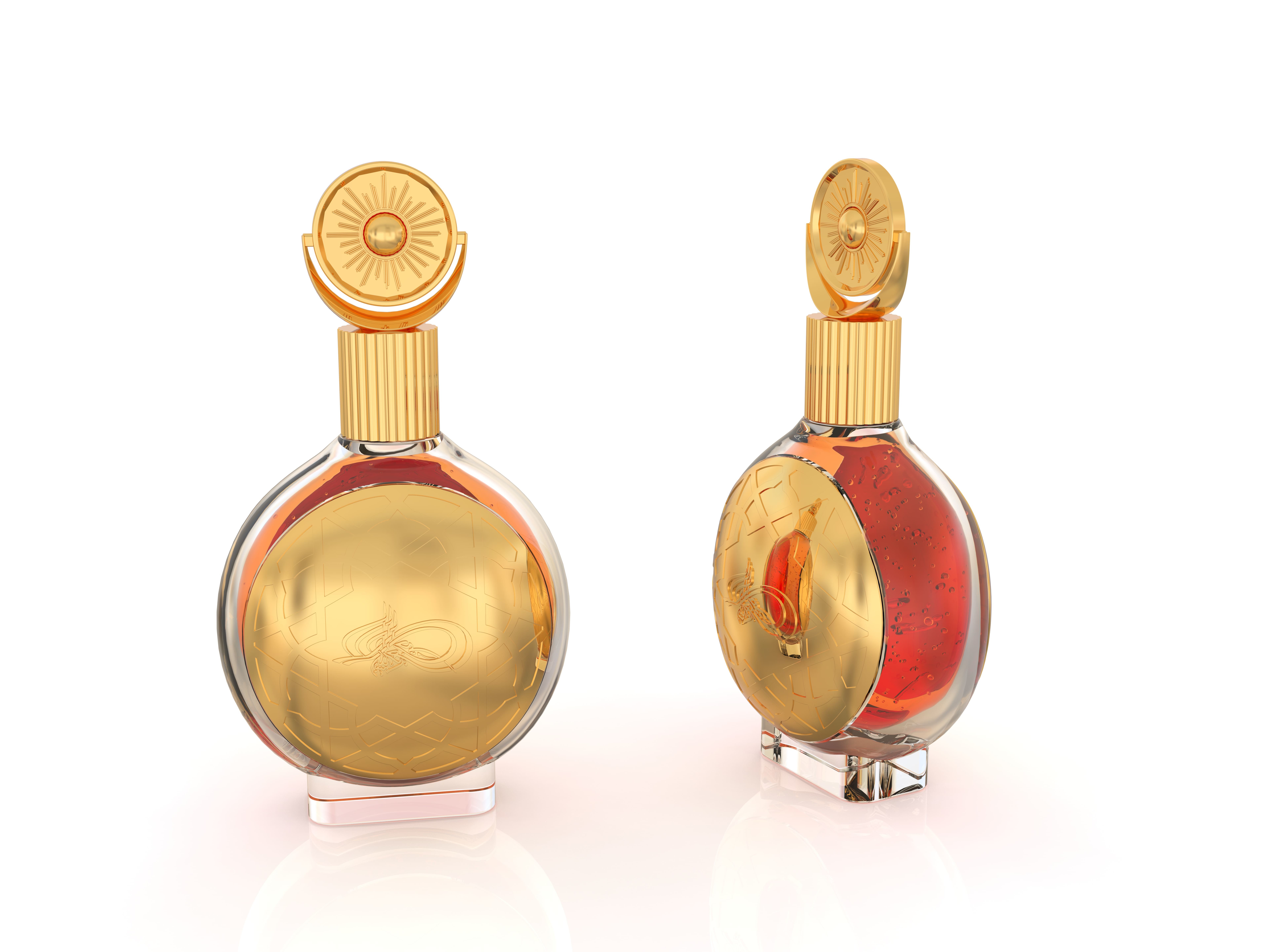 Exquisite Gold Zinc Alloy Zamak Perfume Cap Set For Your Own Perfume Brand