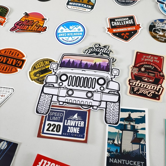 Custom Die Cut Vinyl Stickers Sheets Printing Packaging Label Adhesive Waterproof