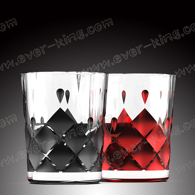 Tea Water Transparent Glass Cup Customized Printing
