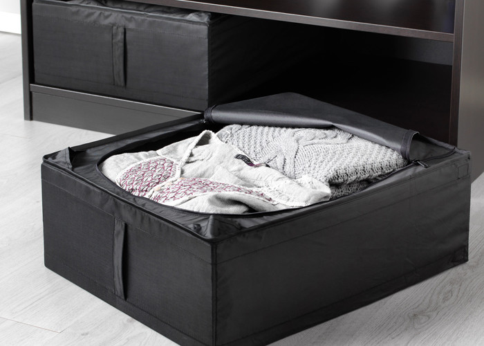 Puting Portable clothes storage bag customized sorting dust cover blanket Oxford Fabric White purple 93*55*19cm