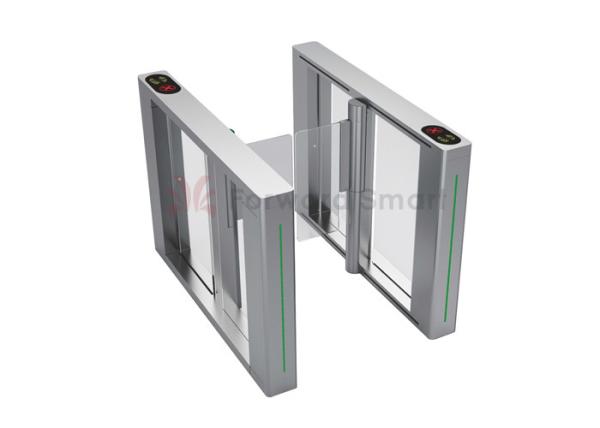 Quality Office Building Infrared Rays LED Light Swing Barrier Gate for sale