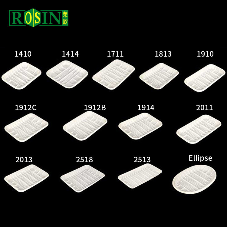 Disposable PP Rectangular Butchers Plastic Meat Trays For Frozen Meat And Seafood