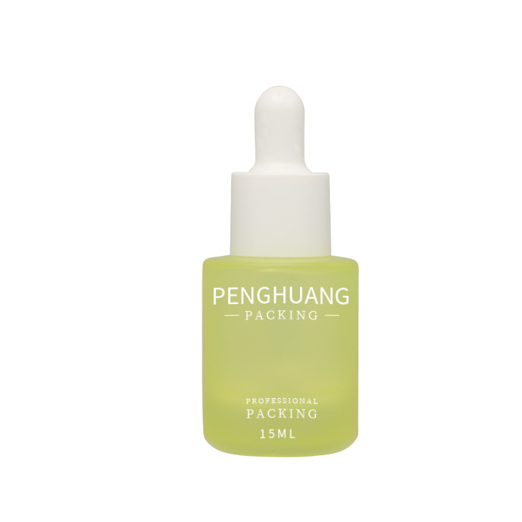 Screen Printing 15ml Glass Serum Bottle Cosmetic Packaging Jar