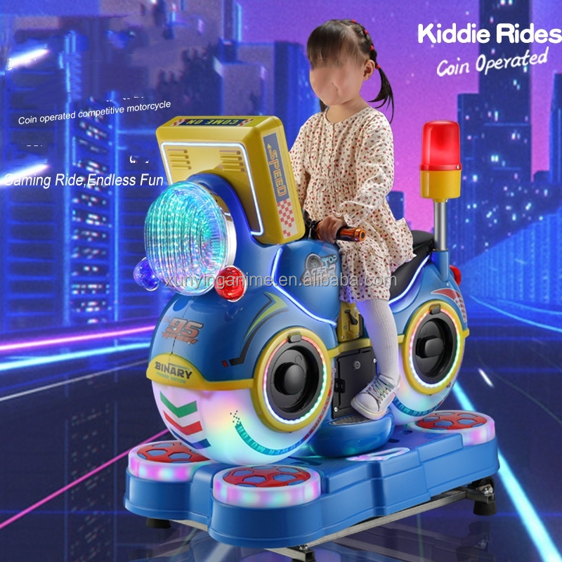 Customized Arcade Race Car Video Game Machine Kiddie Ride On Motorcycle for Amusement