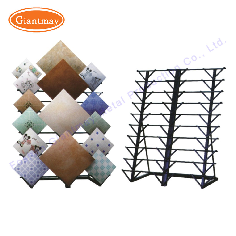 Metal Floor Cermaic Shelf For Tile Display Stand Rack