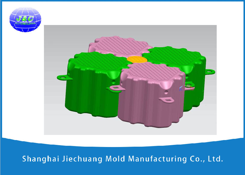 Custom Made Rotomolded Pontoons , Rotational Moulding HDPE Water Float Mold