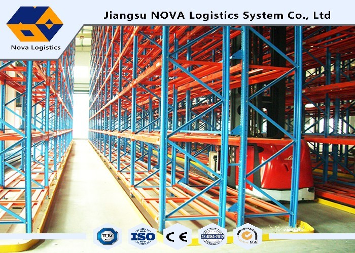 Epoxy Coating VNA Pallet Racking Q235B Adjustable For Industrial Warehouse