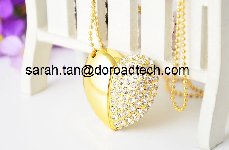 Heart Shape Jewelry USB Flash Drives